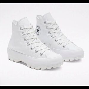 Converse Women's White Platform High-Tops